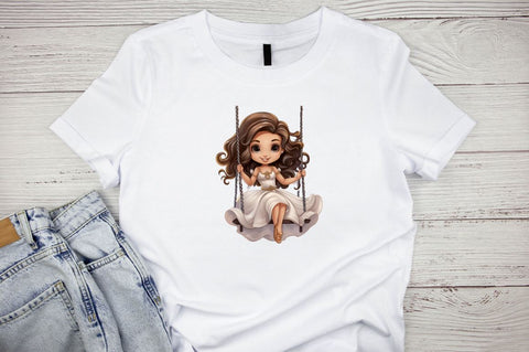 Cute Princess Sublimation Clipart Bundle Sublimation Designangry 