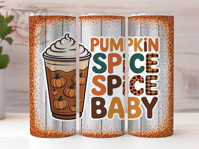 Cute Pumpkin Baby Fall Tumbler, Fall Vibes Wrap, 20oz Pumpkin Sublimation, Cute Baby Pumpkin, Autumn Baby Cup, Fall Baby Wrap, Harvest Pumpkin Tumbler Sublimation Lara' s Designs 