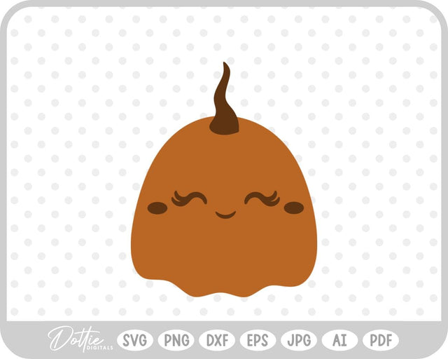 Cute Pumpkin Jack o Lantern SVG DottieDigitals 