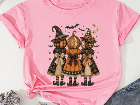 Cute Pumpkin Witch Sisters PNG Clipart SVG artprintfile 