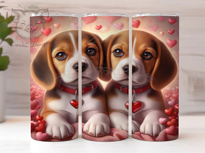 Cute Puppy Lover Tumbler, Puppy Theme, Whimsical Art, Playful Design, Animal Lover, 20Oz Tumbler, Sublimation Wrap Sublimation Lara' s Designs 
