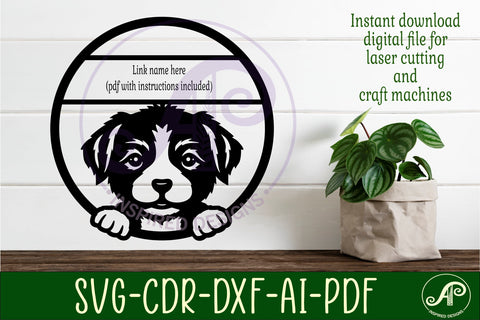 Cute puppy name wall art sign, SVG personalized sign SVG APInspireddesigns 