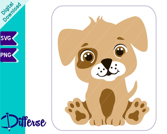 Cute Puppy SVG | Baby Dog SVG SVG Differse 
