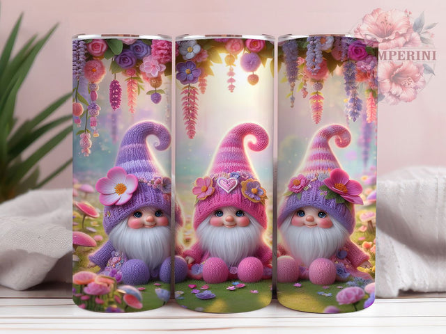 Cute Purple Gnome Tumbler, Cute Purple Gnome, Gnome Tumbler Wrap, 20Oz Wrap Design, Gnome Sublimation, Purple Holiday Art, Whimsical Gnome Theme Sublimation Li Zamperini 