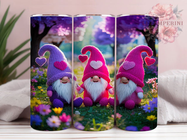 Cute Purple Gnome Tumbler, Cute Purple Gnome, Gnome Tumbler Wrap, 20Oz Wrap Design, Gnome Sublimation, Purple Holiday Art, Whimsical Gnome Theme Sublimation Li Zamperini 