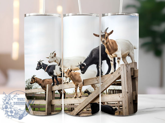 Cute Pygmy Goat Farm Life Tumbler, Farm Life Tumbler, Pygmy Goat Design, Homestead Gift Wrap, Cute Goat Art, Farm Animal Lover, Goat Farm Present Sublimation ToriDesigns 