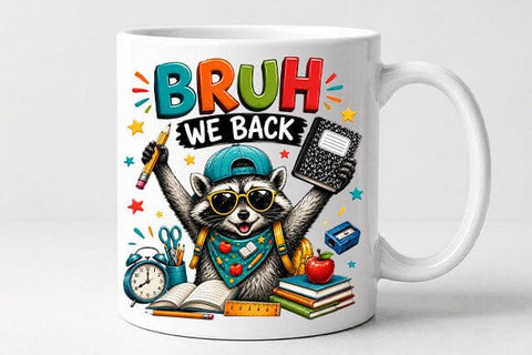 Cute Raccoon Back to School PNG | School Sublimation Digital Download SVG BillahCrafts 