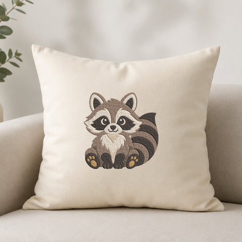 Cute Raccoon Embroidery Design – Woodland Animal Machine Embroidery File, Baby Raccoon Forest Animal Design Embroidery/Applique DESIGNS PatternFeed8 