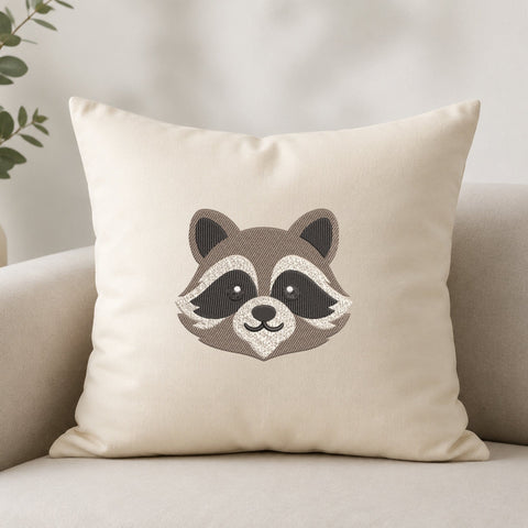 Cute Raccoon Face Embroidery Design – Woodland Animal Machine Embroidery File, Raccoon Head Forest Animal Design Embroidery/Applique DESIGNS PatternFeed8 