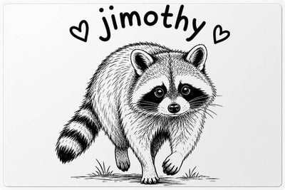 Cute Raccoon PNG Jimothy Animal Sublimation Design SVG BillahCrafts 