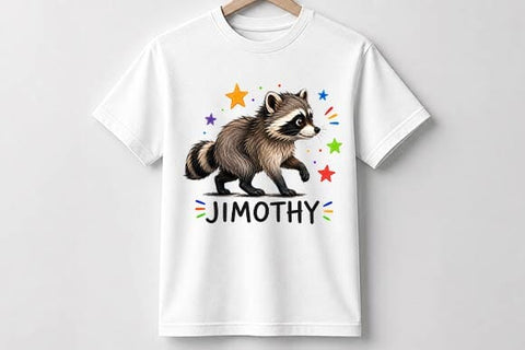 Cute Raccoon PNG | Jimothy Woodland Animal Digital Download SVG BillahCrafts 