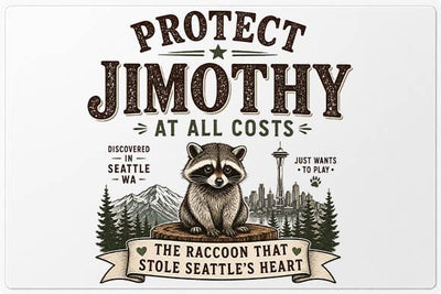 Cute Raccoon PNG Protect Jimothy Wildlife Design SVG BillahCrafts 