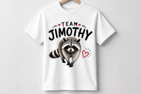 Cute Raccoon PNG Team Timothy Animal Sublimation Design SVG BillahCrafts 