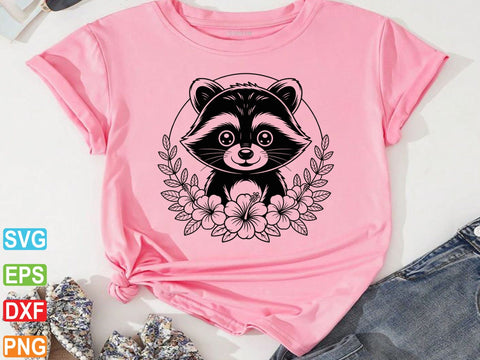 Cute Raccoon Svg, Raccoon Clipart, Raccoon Silhouette SVG Creativeart88 