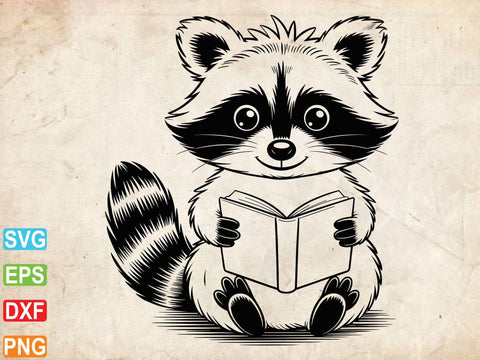 Cute Raccoon Svg, Raccoon Clipart, Raccoon Silhouette SVG Creativeart88 