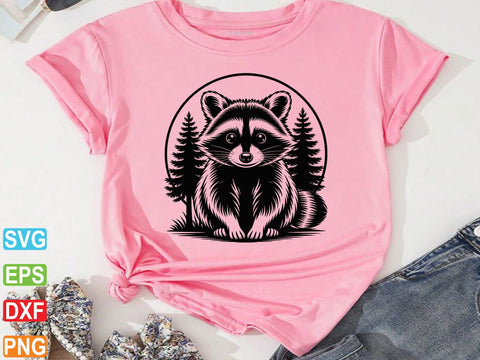 Cute Raccoon Svg, Raccoon Clipart, Raccoon Silhouette SVG Creativeart88 