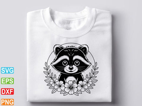 Cute Raccoon Svg, Raccoon Clipart, Raccoon Silhouette SVG Creativeart88 