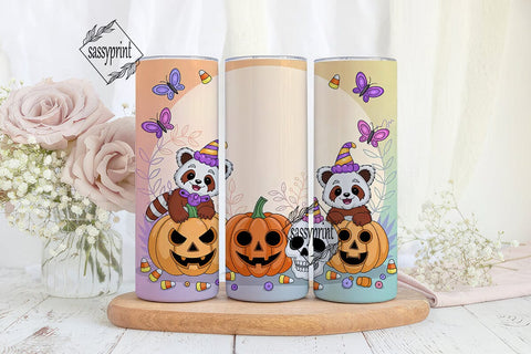 Cute Red Panda Halloween 20oz Tumbler Sublimation sassyprint 