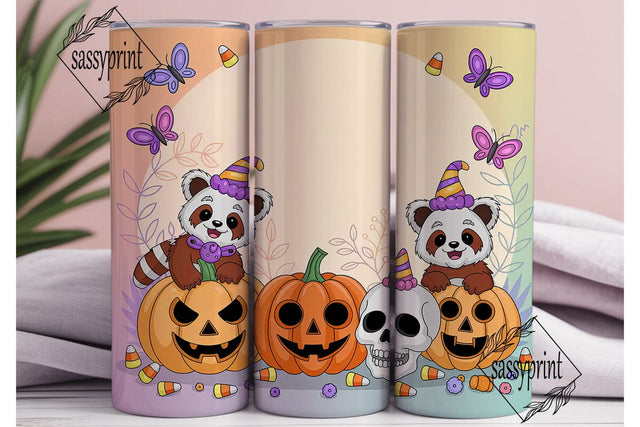 Cute Red Panda Halloween 20oz Tumbler Sublimation sassyprint 