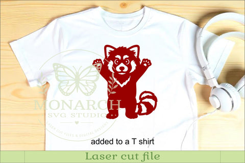Cute Red Panda Silhouette SVG. Woodland Animals 1 SVG APInspireddesigns 