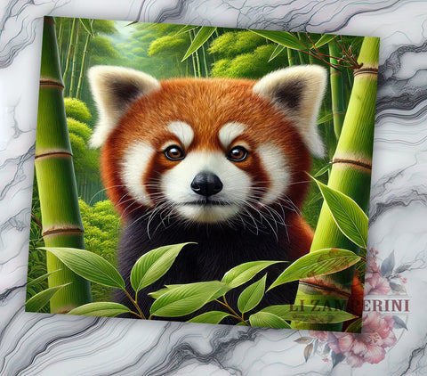 Cute Red Panda Wildlife 20oz Tumbler Tumbler Wrap, Cute Animal Design, Sublimation Tumbler, 20oz Tumbler, Animal Lover Gift, Wildlife Drinkware, Adorable Gift Sublimation Li Zamperini 