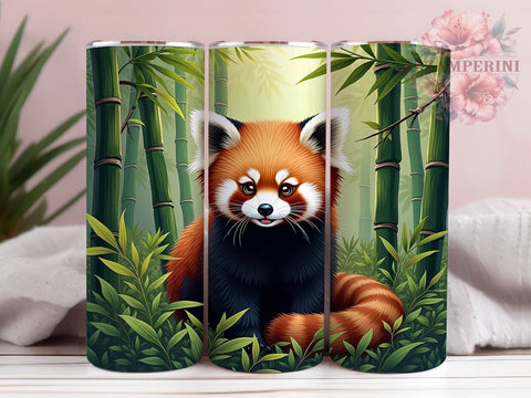 Cute Red Panda Wildlife 20oz Tumbler Tumbler Wrap, Cute Animal Design, Sublimation Tumbler, 20oz Tumbler, Animal Lover Gift, Wildlife Drinkware, Adorable Gift Sublimation Li Zamperini 