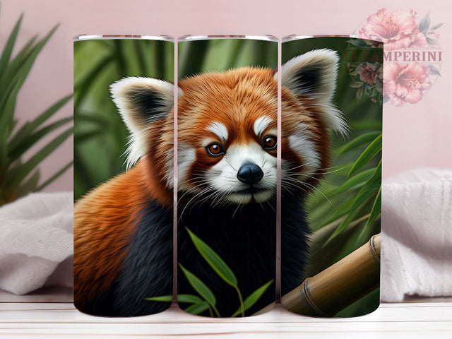 Cute Red Panda Wildlife 20oz Tumbler Wrap, Cute Animal Design, Sublimation Tumbler, 20oz Tumbler, Animal Lover Gift, Wildlife Drinkware, Adorable Gift Sublimation Li Zamperini 