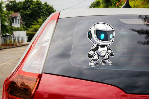 Cute robot sticker Clipart Bundle Sublimation Regulrcrative 