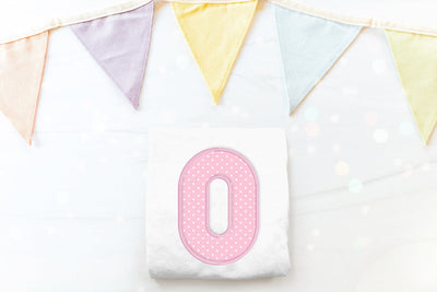 Cute Round Number 0 Applique Embroidery Embroidery/Applique DESIGNS Designed by Geeks 