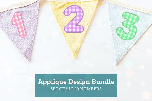 Cute Round Numbers Applique Embroidery Bundle Embroidery/Applique DESIGNS Designed by Geeks 