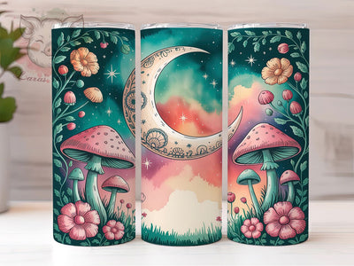 Cute Rustic Mushroom Tumbler, Cute Fungi Wrap, Nature Cup Design, Botanical Sublimation Tumbler, Valentine Gift Tumbler, Rustic Mushroom Wrap, Adorable Forest Cup Sublimation Lara' s Designs 
