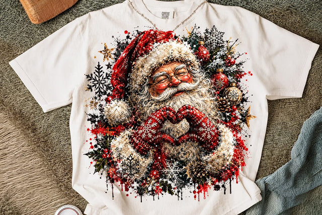 Cute Santa Claus Christmas PNG Design SVG DesignDestine 
