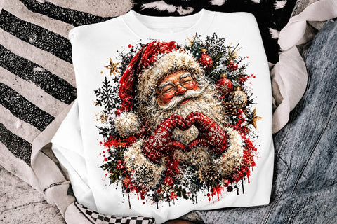 Cute Santa Claus Christmas PNG Design SVG DesignDestine 