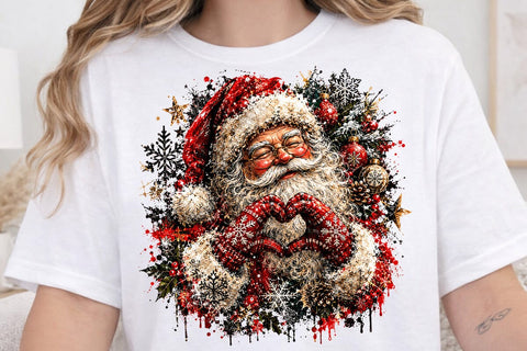 Cute Santa Claus Christmas PNG Design SVG DesignDestine 