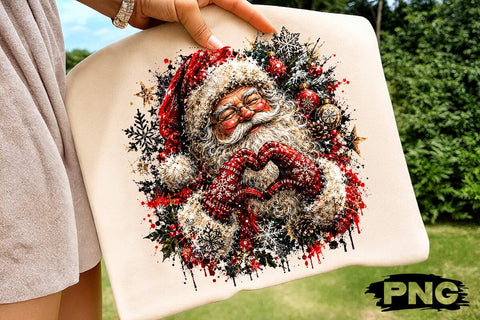 Cute Santa Claus Christmas PNG Design SVG DesignDestine 