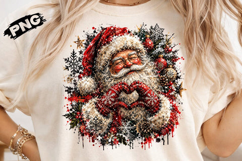 Cute Santa Claus Christmas PNG Design SVG DesignDestine 
