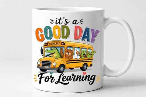 Cute School Bus PNG | It's a Good Day for Learning PNG SVG BillahCrafts 