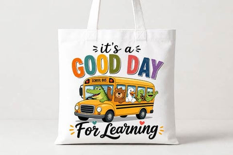 Cute School Bus PNG | It's a Good Day for Learning PNG SVG BillahCrafts 
