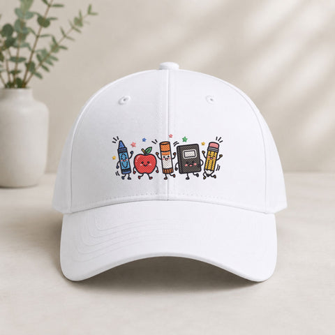 Cute School Supplies Characters Machine Embroidery Design – Back to School Embroidery File Embroidery/Applique DESIGNS PatternFeed8 
