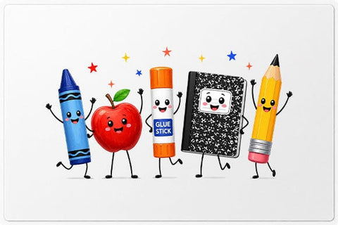 Cute School Supplies PNG Back to School Digital Download SVG BillahCrafts 