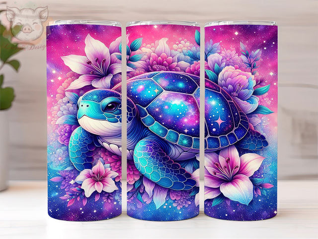Cute Sea Turtle 20oz Tumbler Png, Straight & Tapered Tumbler Png, Summer Ocean Tumbler Png, Digital Download PNG Sublimation Lara' s Designs 