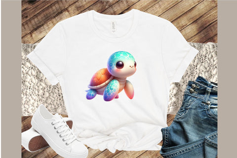 Cute Sea Turtle Watercolor Clipart Sublimation designartist 