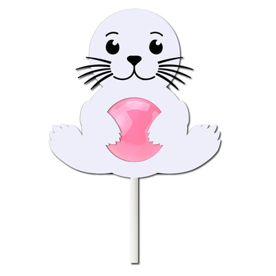 Cute Seal Layered SVG Lollipop Holder – Cricut & Silhouette Compatible Cut Files SVG Raschel Hanamaika'i Designs 