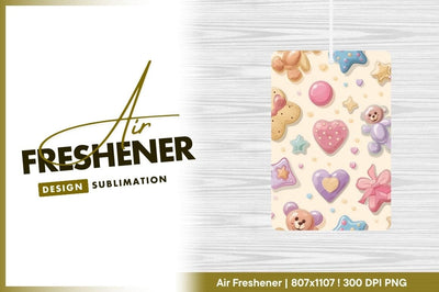 Cute seamless pattern with candy teddy bear Sublimation Regulrcrative 