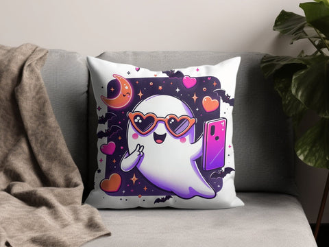 Cute Selfie Ghost Halloween Sublimation PNG Sublimation Luvleigh Digitals 