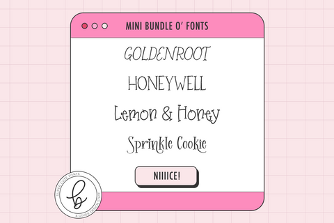 Cute Serif Mini Font Bundle Font Beck McCormick 
