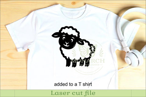 Cute Sheep Silhouettes SVG Farm Animal Laser Cut Files 2 SVG APInspireddesigns 