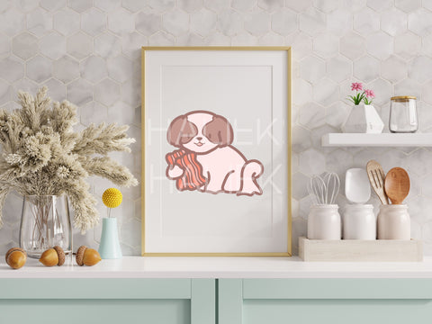 Cute Shih Tzus Color PNG and SVG Design Set SVG HalieKStudio 
