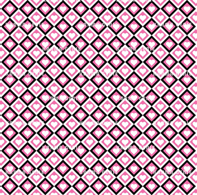 Cute Sixties Style Diamond Love Hearts Retro Pattern Digital Paper Digital Pattern Karma Genie Graphics 