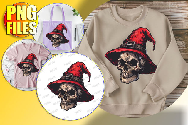 Cute Skull with Bow Clipart for Halloween Sublimation Sublimation afrosvg 